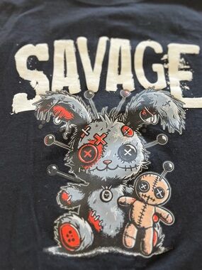 Vibes Savage Graphic Tee - Black size M